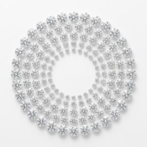 Pequeños diamantes naturales calibrados