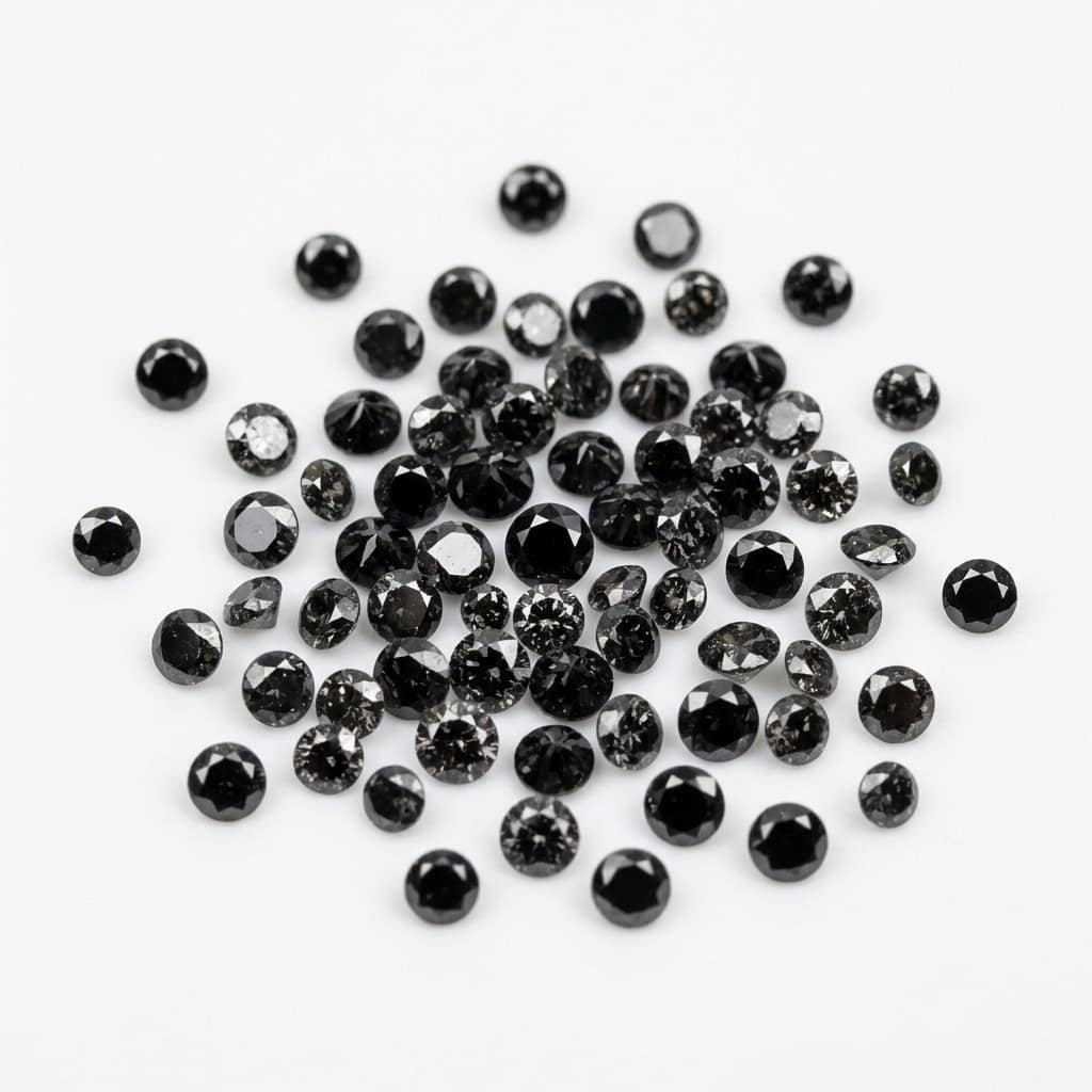 small treated black natural diamonds small treated black natural diamonds