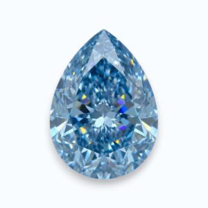 diamante azul en forma de pera