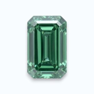 diamante verde talla esmeralda