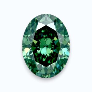 diamante talla oval verde