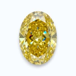 diamante amarillo talla oval